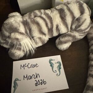 Jellycat Small Sacha Snow Tiger